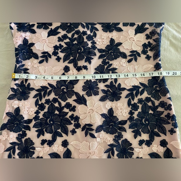 Donna Ricco Embroidered Mesh Sheath Evening Dress - Picture 6 of 9